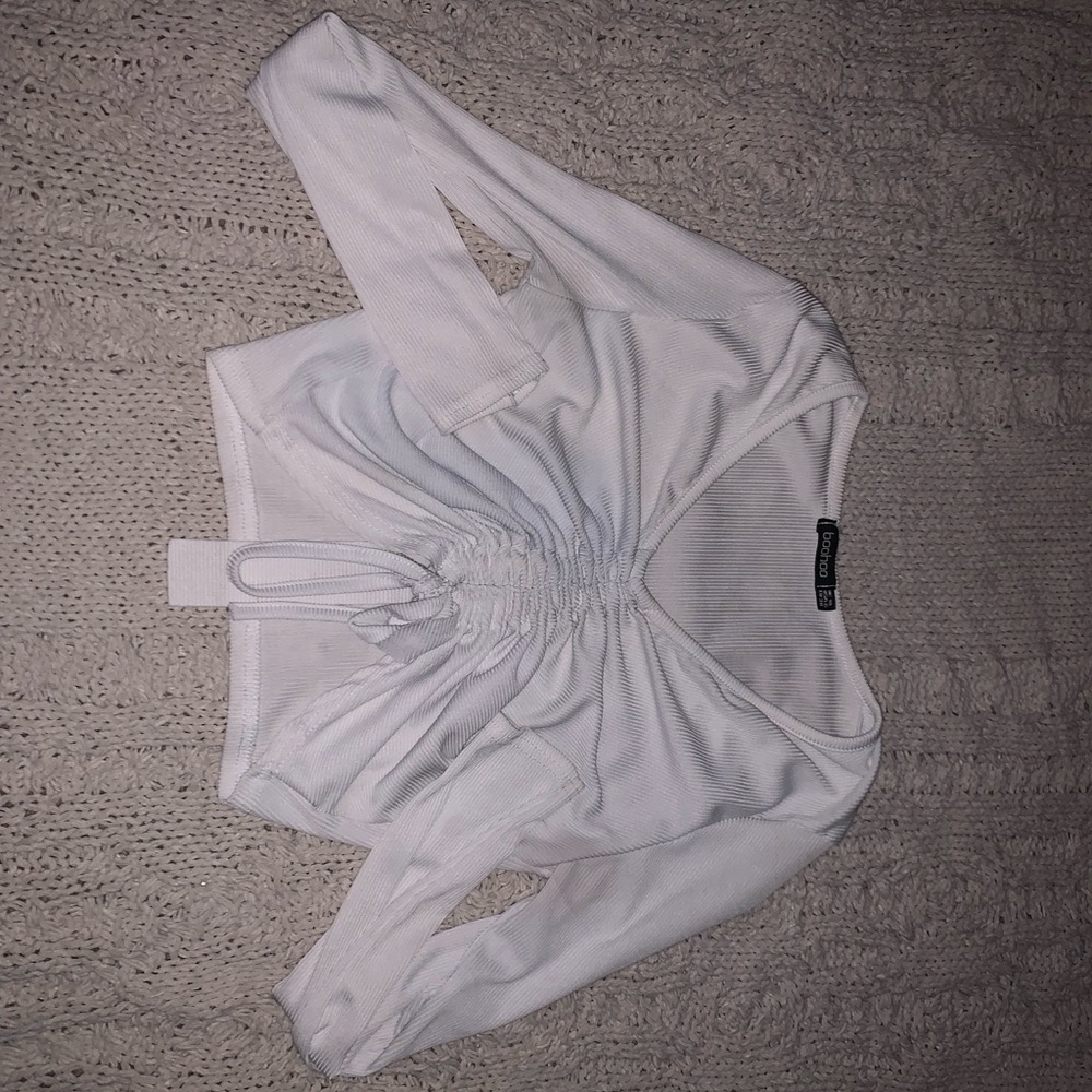 White Cropped Long Sleeve.